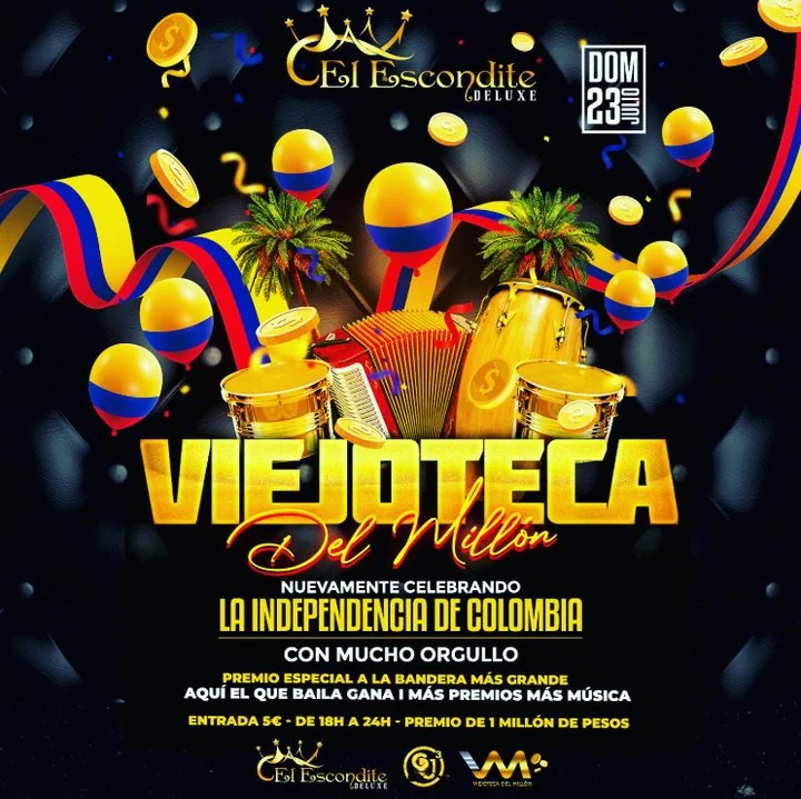 Flyer Viejoteca del Millón